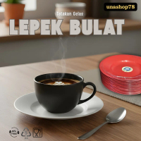 LEPEK / TATAKAN GELAS  PLASTIK MERAH 12 PCS BEBAS BPA FREE