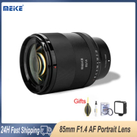 Meike Full Frame 85mm F1.4 Large Aperture Auto Focus Full Frame Portrait Lens (STM Motor) for Sony E Nikon Z mount Cameras