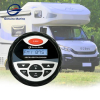 Waterproof Bluetooth Marine Stereo Radio Bateau MP3 Player AM FM Tuner For Streaming Music on Boats Golf Carts ATV UTV