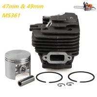 Durable 47mm Big Bore 49mm Cylinder Piston Ring Kit Fit STIHL ST361 MS361 MS 361 MS341 Chainsaw Engine Rebuld 1135 020 1202
