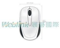 微軟 GMF-00216  Wireless Mobile Mouse3500 限定版(白色)