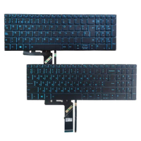 New Backlit US/French/Brazil/Russian/Spanish Keyboard For Lenovo IdeaPad L340-17 L340-15 L340-17IRH L340-15IRH Blue Backlight