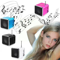 Portable Mini TDV26 Digital FM Radio Speaker Dual-channel U Stereo SD/TF Micro / Disk Loudspeaker Card