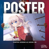 Poster Charlotte Hoshinoumi Academy Uniform Hiasan Dinding Kamar Minimalis Dekorasi Dinding Keren Ar