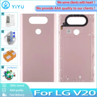 Original For LG V20 Back Battery Cover Metal Housing Back Plastic Top Bottom Cover Cap Rear Case Replacement Parts