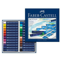 德國輝柏 Faber-Castell 127024 創意工坊油性粉蠟筆 粉彩條 24色組