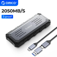 ORICO O20 USB3.2 GEN2 Type-C 20Gbps SSD 1.8" 512GB/1TB/2TB Waterproof Shockproof Dustproof External SSD for Outdoor