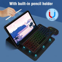 For iPad Keyboard Case For iPad Pro 11 2021 2020 Air 4 3 2018 2017 5 6th Pro 11 10.5 9.7 Air 3 2 Cover Bluetooth Keyboard Holder