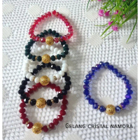Gelang Mutiara Kristal Namora dengan Desain Elegan dan Warna Variatif untuk Tampilan Mewah