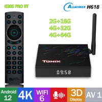 Original WiFi6 Tanix TX68 TV Box Android12 Allwinner H618 2G 16G 4G 32G 64G BT AV1 2.4G 5G Wifi 4K HDR Media Player Set Top Box
