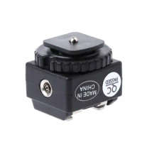 1.14*1.02*1.18 inch Hot Shoe Converter Adapter PC Sync Port For Nikon Flash To Canon Camera Photographers 29*26 *30mm