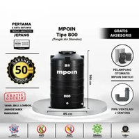 Tangki Air / Toren / Tandon Mpoin Plus 800W Hitam