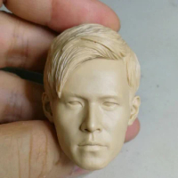 Blank 1/6 Scale Asian Pop Jay Chou Head Sculpt Unpainted Fit 12" Body Fit 12" Figure