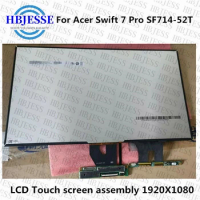 Original 14" FHD 1920X1080 B140HAN06.0 LCD Touch Screen Digitizer Display Assembly for Acer Swift 7 Pro SF714-52T