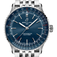【BREITLING 百年靈】NAVITIMER CHRONOGRAPH 航空鏈帶腕表x41mm(A17329161C1A1)
