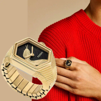 【FOSSIL】Watch Ring 金蛇璀璨手錶戒指 戒指錶-金 母親節 送禮 禮物(ES5382)