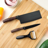 In-stock in Thailand, stainless steel kitchen knife three-piece set, peeler, multi-functional fruit 