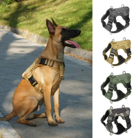2025 New Pet Tactical Harness for Medium and Large Dogs, Breathable Tactical Vest Leash