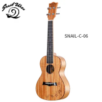 SNAILUKES 23 inch Ukulele C-06 Concert Hawaii Guitar Mahogany Wood With Bag Accessories For Beginner