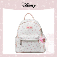 DISNEY Tas ransel BOX premium wanita LOTSO backpack dengan desain LOTSO dan gantungan beruang lucu t