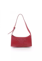 Celine Pre-Loved Celine Cuill Triomphe one shoulder bag leather Red