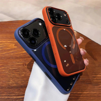 Case Untuk iPhone 16 / 16 Pro / 16 Pro Max / 17 / 17 Pro / 17 Pro Max Cosmic Orange Magnetic Transpa