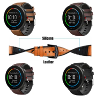 Leather Silicone Straps For POLAR Pacer Grit X Pro Titan Smart Watch Band Quick Release Belt For Vantage M2 Correa Wristbands