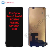 For Oppo Reno5 Pro 5G Reno 5 Pro 5G LCD Display Touch Screen Digitizer Assembly For Oppo PDST00 PDSM00 CPH2201 lcd Replacement
