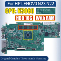 DANL6CMB6F1 For LENOV0 N23 N22 Laptop Mainboard 5B20N08 SR2KN N3060 HDD 16G With RAM 100％ Tested Notebook Motherboard