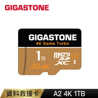 【GIGASTONE 立達】Game Turbo microSDXC U3 A2 4K 1TB資料救援記憶卡(支援DJI/GoPro/空拍機/運動攝影機)