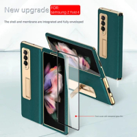 For Samsung Galaxy Z Fold 5 Case Galaxy Z Fold 4 Fold 3 Fold 2 Case with Tempered Glass Screen Protector Stand Full Cover Case