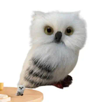 Simulation Owl Ornament Simulation White Owl Pendant Ornament Exquisite Simulation Tabletop Decoration For Kids Room Bookshelf
