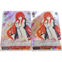 DIY WS Collection Card Anime Bronzing Signature Card High School DxD Rias Gremory Refractive Color Flash UV Pattern Child Gifts