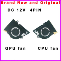 New Laptop CPU GPU Cooling Fan For Asus Zephyrus G14 GA401QM R9 5900HS RTX 3060 FNNX 13NR05S0AP0201 FNNW 13NR05S0AP0101