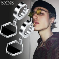 洋氣耳釘男潮流個性男款街頭耳環網紅黑色2020新款潮韓版耳墜單只