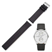 21mm Spring Bar Genuine Leather Watch Strap Replacement for Skagen SKW6086 SKW6219 SKW6237 SKW6449