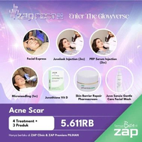 (Acne Scar 4) Facial + Juvelook Injection + PRP Serum Injection + Microneedling + Juvathione with Vi