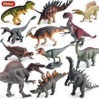 Oenux Jurassic Dinosaurs Indominus Rex Mosasaurus Saichania Dilophosauridae Spinosaurus Model Action Figures Collection Kid Toy