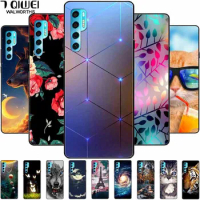 For TCL 20 Pro 5G Case T810H Silicone Bumper Fashion Cartoon TPU Soft Covers for TCL 20Pro 5G Phone Cover Coque for TCL20Pro Owl
