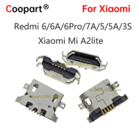10pcs New Micro 5Pin USB Plug Dock Charging Port Connector Socket For Xiaomi Redmi 6 6A 6Pro 7A 5 5A 3S