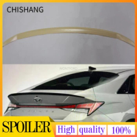 Car Accessories for Hyundai Elantra Avante CN7 2020 2021 2022 ABS material Rear Trunk Spoiler Wing Molding Cover Trim