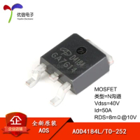 10piece Genuine original AOD4184L TO-252 N-channel 40V / 50A SMD MOSFET (FET)