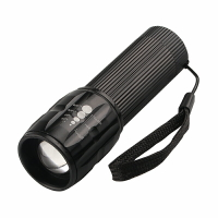 迷你手電三檔伸縮調光強光手電筒LED7號電池自行車前燈遠射照明燈