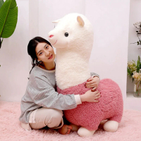 [COD]patung alpaca boleh duduk 28cm 38cm 46cm Mainan Mewah Alpaca Saiz Kecil yang Comel Bantal Tidur