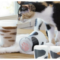 日本製貓掌杯 Coconeco肉球杯 玻璃杯 貓咪咖啡杯 水杯 貓腳杯 貓奴 貓爪 三花/橘貓/乳牛貓 日本