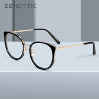 ZENOTTIC Women Shaped Cat Eye Blue Light Blocking Glasses Ray Filter Eyeglasses Frames Computer Ladies Goggles