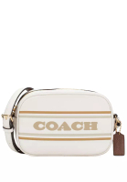 Coach Coach Mini Jamie Camera Bag With Coach Stripe - White/Multi