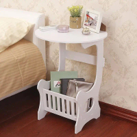 Meja kopi Bulat Rak Meja Kopi meja Bulat Meja Mini Small Round Coffee Table Meja Bulat Rak Buku Kayu