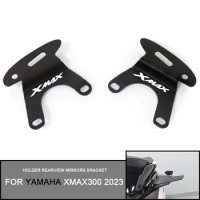 For Yamaha XMAX 300 2023 Motorcycle Rearview Rear View Mirrors Glass Back Side Mirror Holder Bracket X-Max 300 Xmax300 2023
