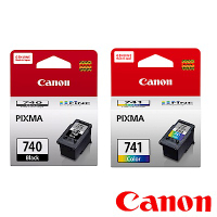 CANON PG-740 + CL-741  原廠墨水匣組合(1黑1彩)